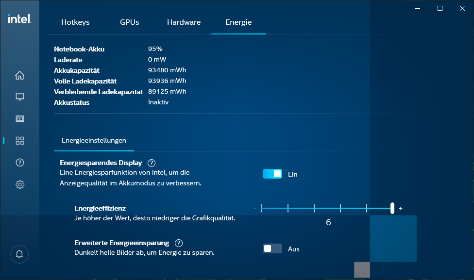 intel graphics command center de