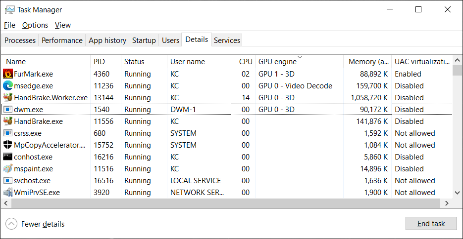 task manager gpu engine