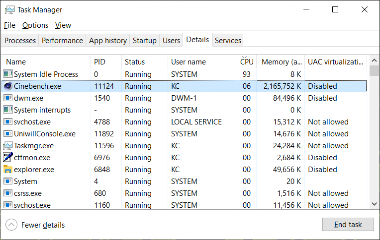 task manager single thread fully loaded