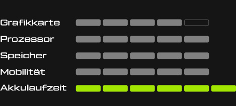 XMG CORE Performance Stats