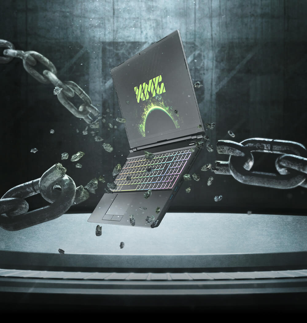 XMG CORE Gaming-Laptop Keyvisual