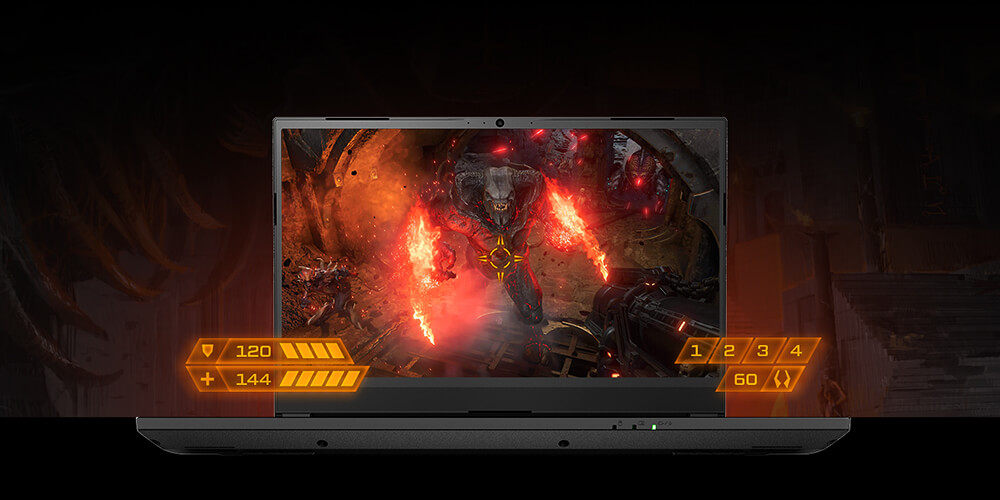 XMG APEX 15 Gaming-Laptop Display