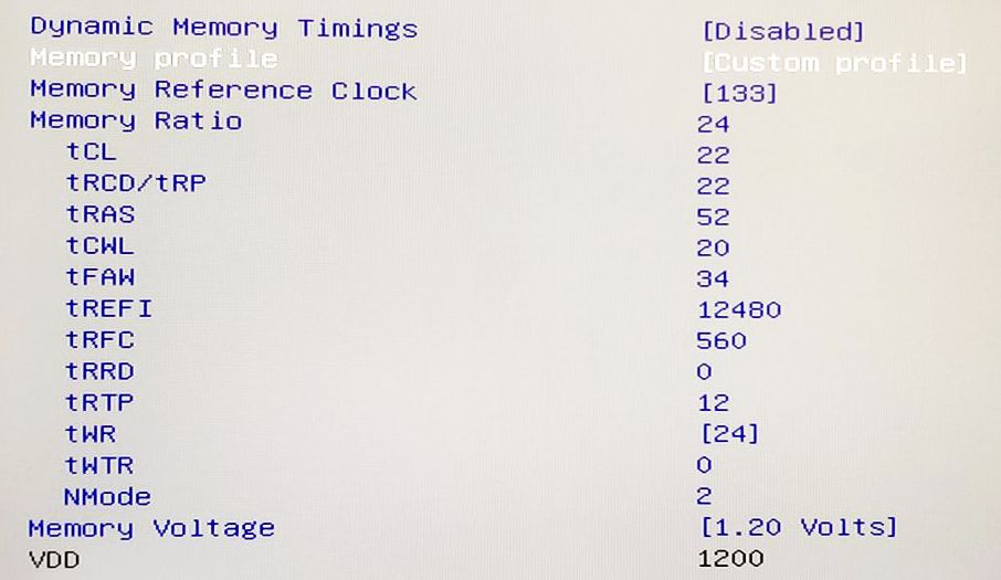 xmg 2021 intel memory tuning