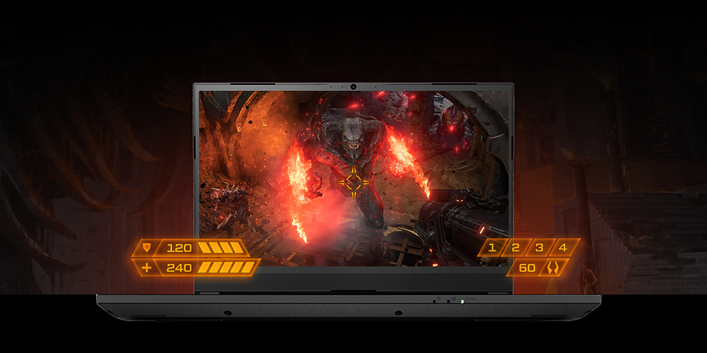 XMG APEX 15 Max Gaming-Laptop Display