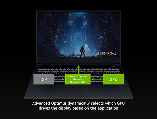 XMG PRO 15 E22 LP Feature 03.1 NVIDIA Advanced Optimus