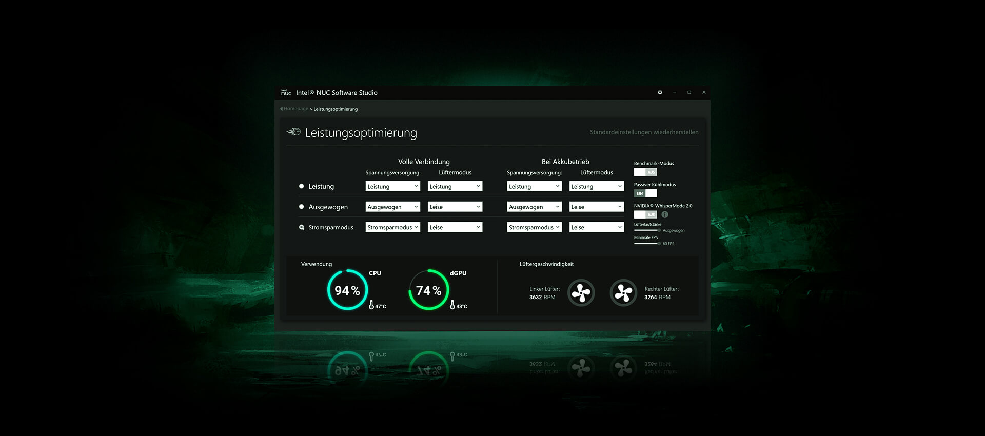 XMG FUSION 15 M22 LP Feature 08 Control Center