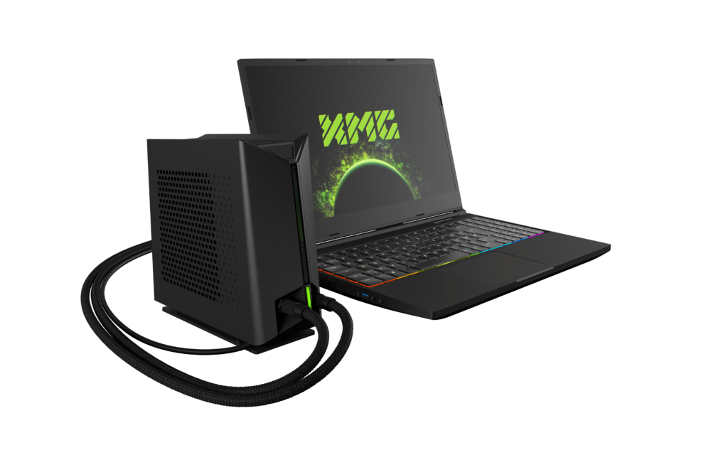 XMG OASIS external liquid cooling system for laptops