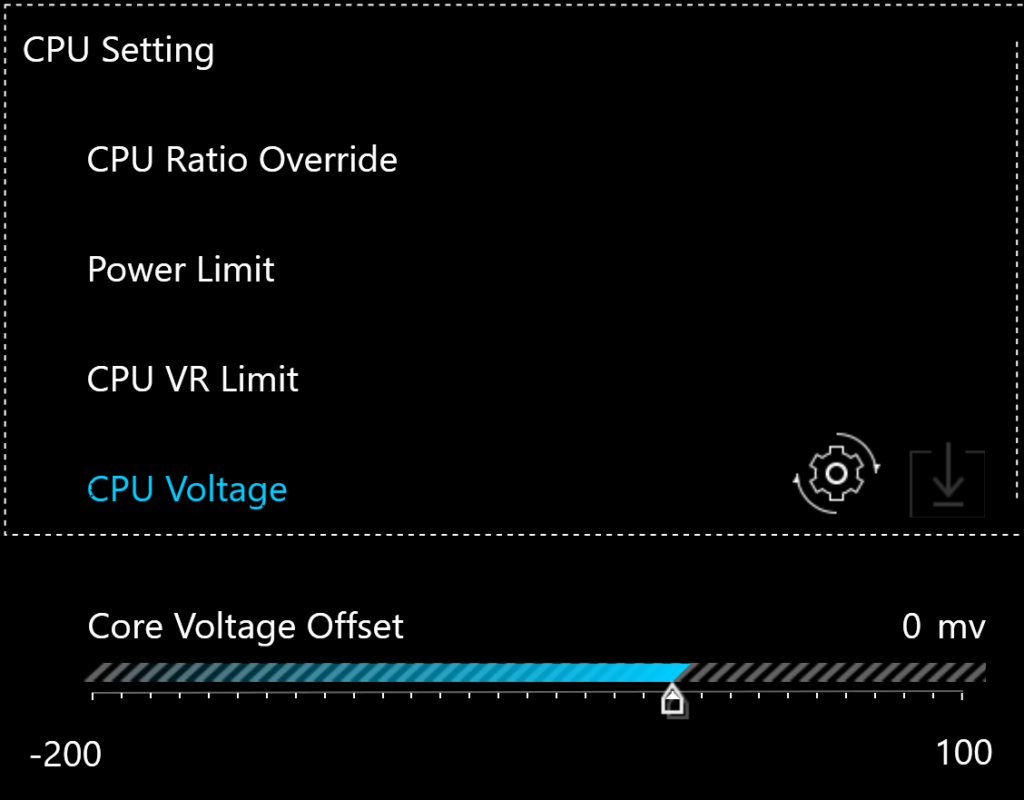 xmg pro e23 control center undervolting options