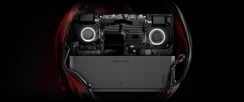 Cooling system of the XMG CORE 16 (L23)
