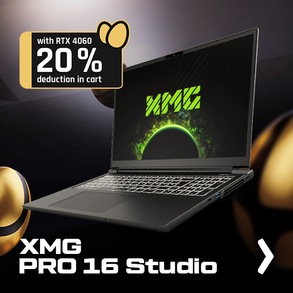 240312 bestware Easter Deals Newsletter XMG PRO 16 STUDIO M23 EN