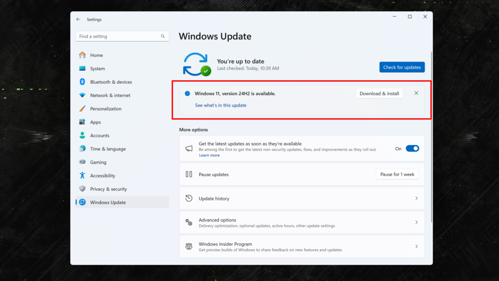 Windows 11 24H2 known issues
