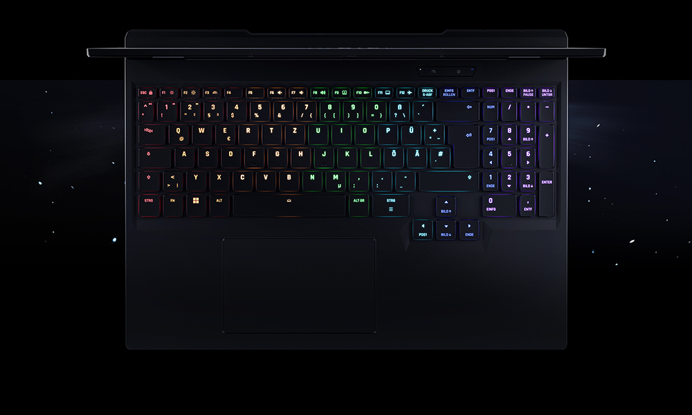 XMG NEO 16 E25 LP Feature 09 Keyboard Gaming Mobile