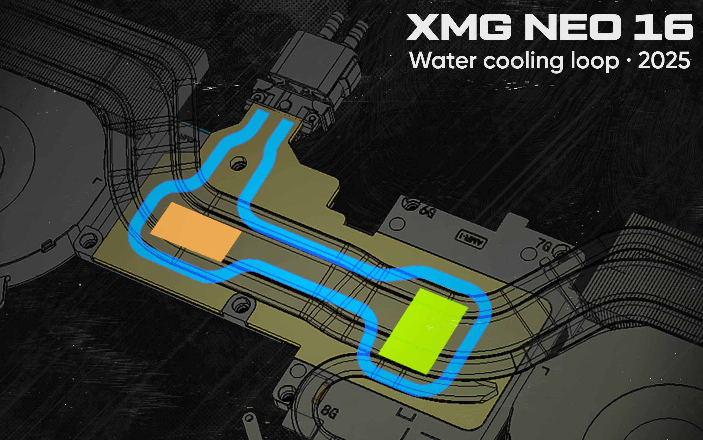 xmg neo 16 e25 water cooling loop v1