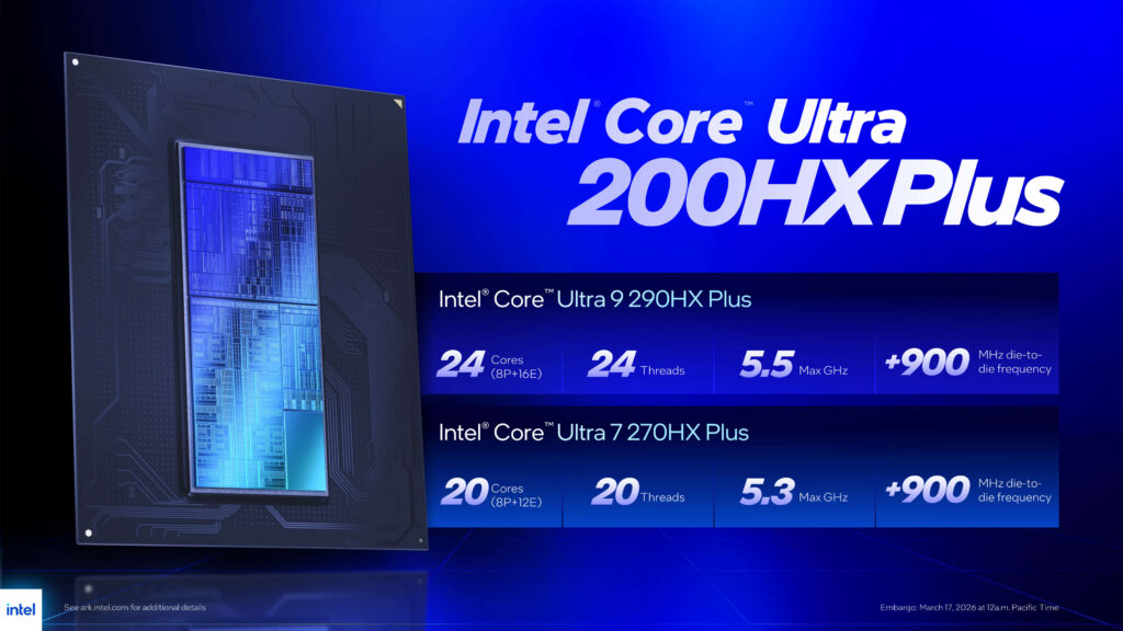 Intel Core Ultra 200HX Plus press deck page3