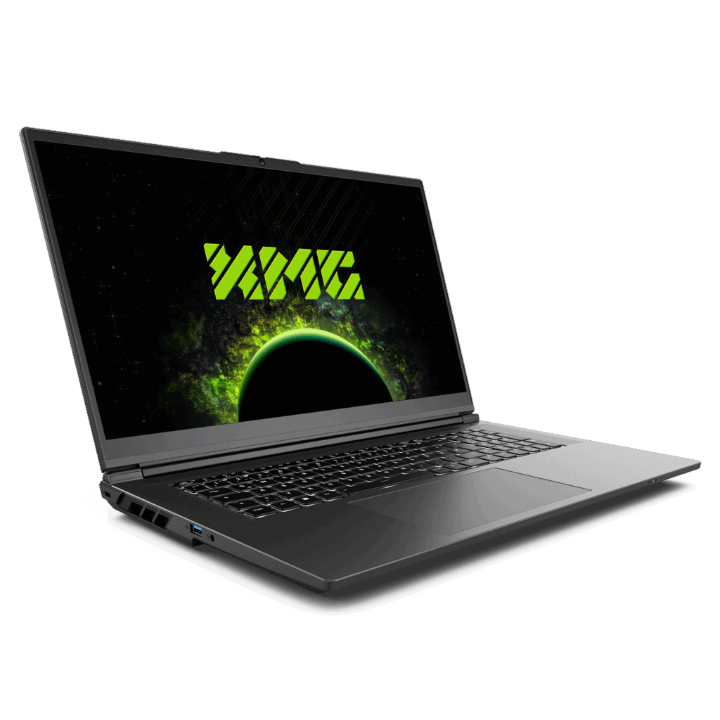 XMG APEX 17 (M25) gaming laptop left