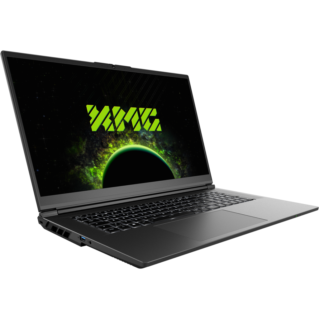 XMG APEX 17 (M25) Gaming-Laptop mit RTX 5070 12 GB ,Seitensicht von links